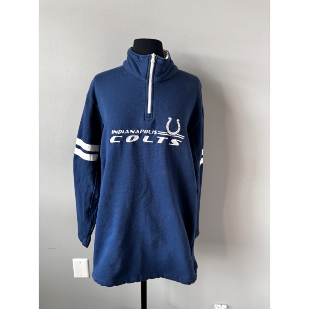 Team apparel Indianapolis Colts NFL Pullover Quarter Zip‎ Sweatshirt